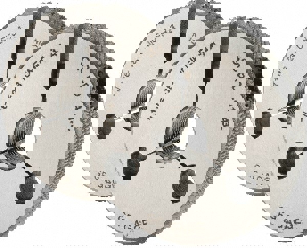 Threaded Ring Gage: 7/16-28 Thread, UNEF, Class 3A, Go & No Go